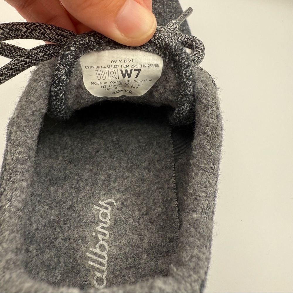 All Birds Grey Wool Runners‎ women grey 7 - Picture 4 of 7